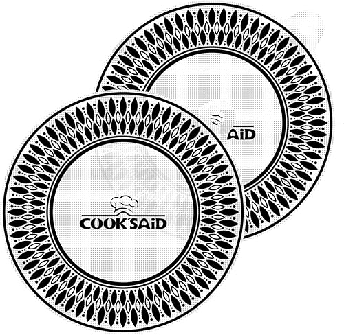 Cook's Aid Protector de placa de inducción (magnético) para estufa de inducción, 2 unidades, para estufa de inducción (logotipo de 7.9 pulgadas)