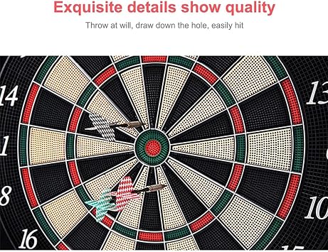 Electronic Dart Board, Built In Cabinet Doors With Integrated Scoreboard, 4 LED Displays, with 12 Soft Tip Dart Board and 150 dart head, for Multi player play Home Office Bar Outdoor Professional