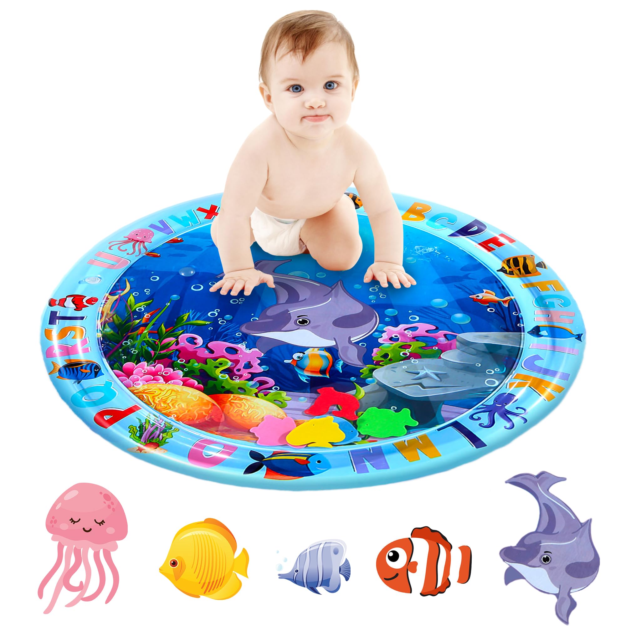 Baby Mat For Floor RONBEI Baby Gym Play Mat, Kick Piano Gym With