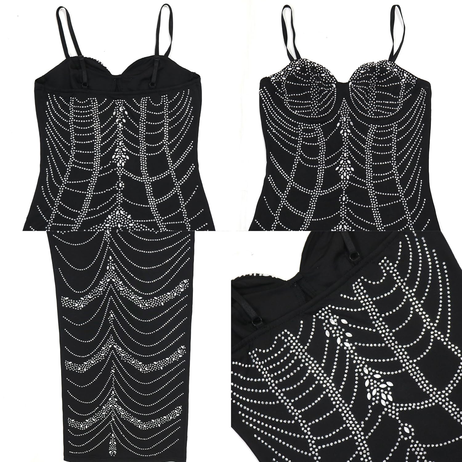 Women Sexy Hot Drilling Process Sexy Dress Party Club Night Dress