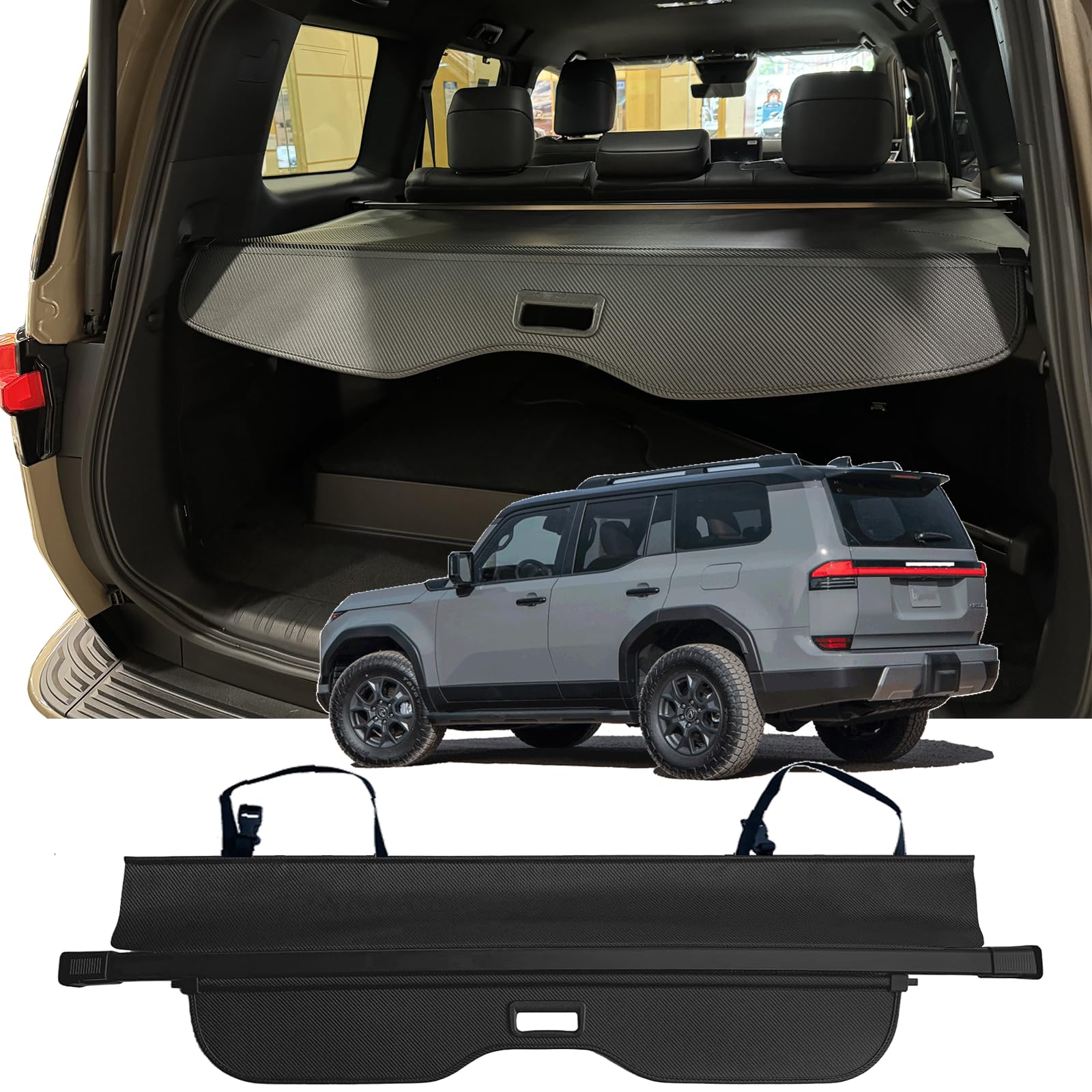 Amazon.com: Cargo Cover Compatible with Toyota Land Cruiser Prado