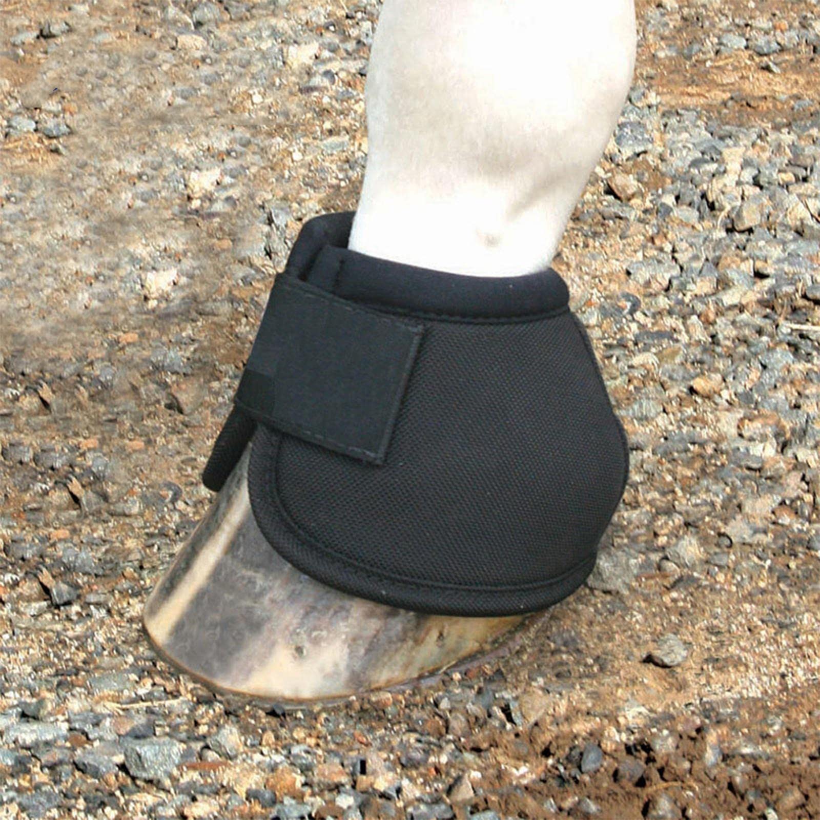 Campana in Gomma Resistente Anti Protezione Lunga Lavabile Assorbi Urti per equestri, S