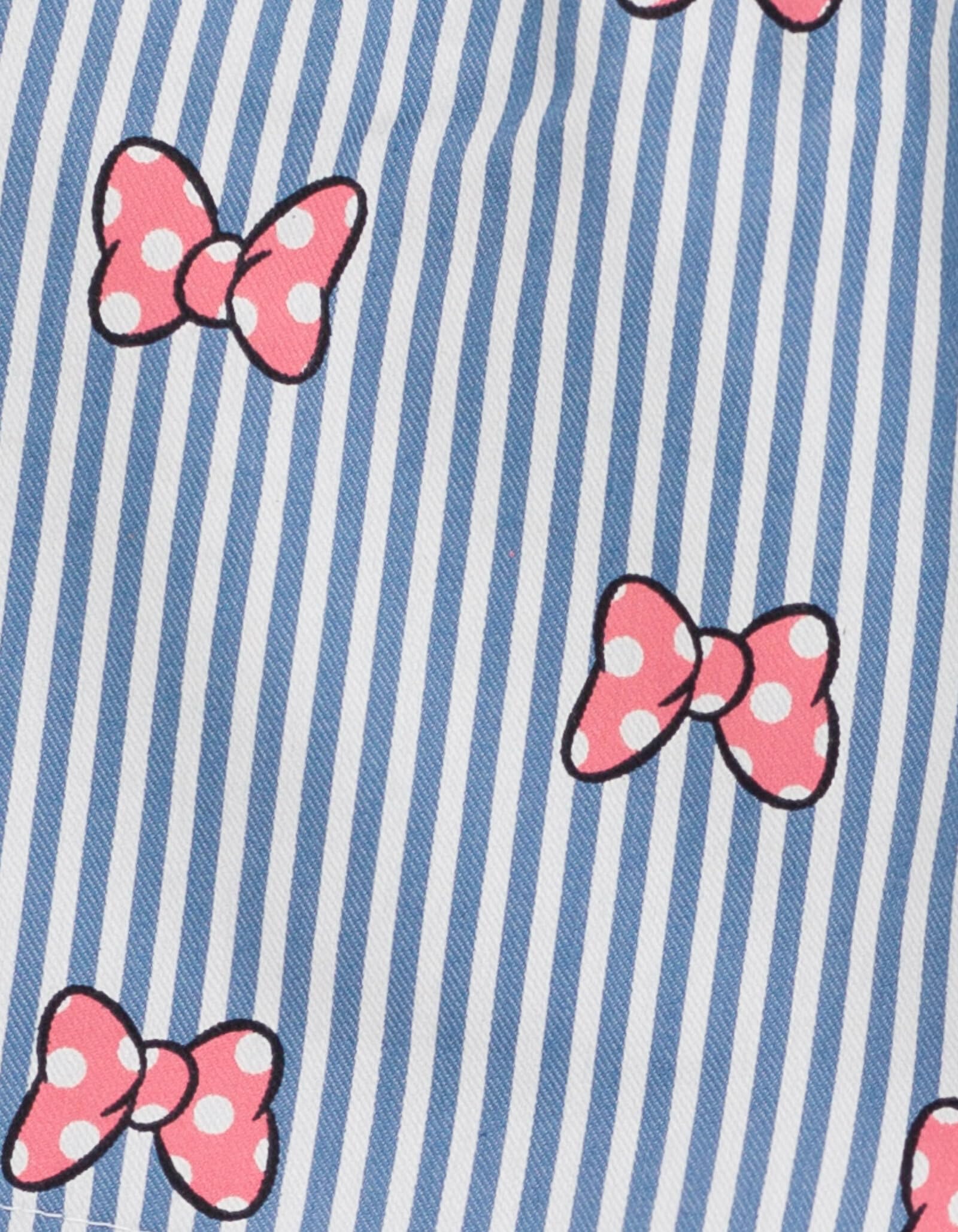 Disney Minnie Mouse - Juego de camiseta y pantalones cortos de sarga para niñas