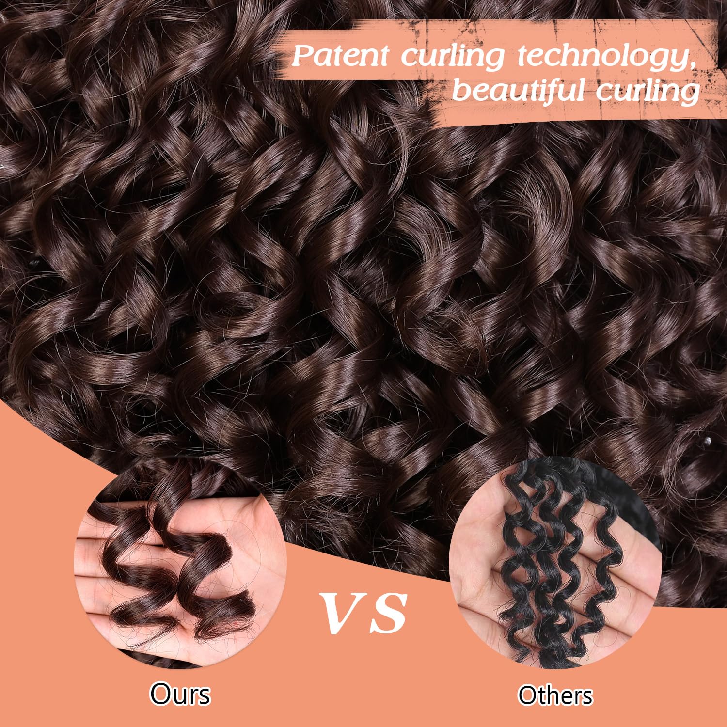 Dark Brown Curly Wigs for Black Women 14 Inch Short Afro Curly Wig with Bangs Glueless Heat Resistant Synthetic Wig for Daily and Part Use