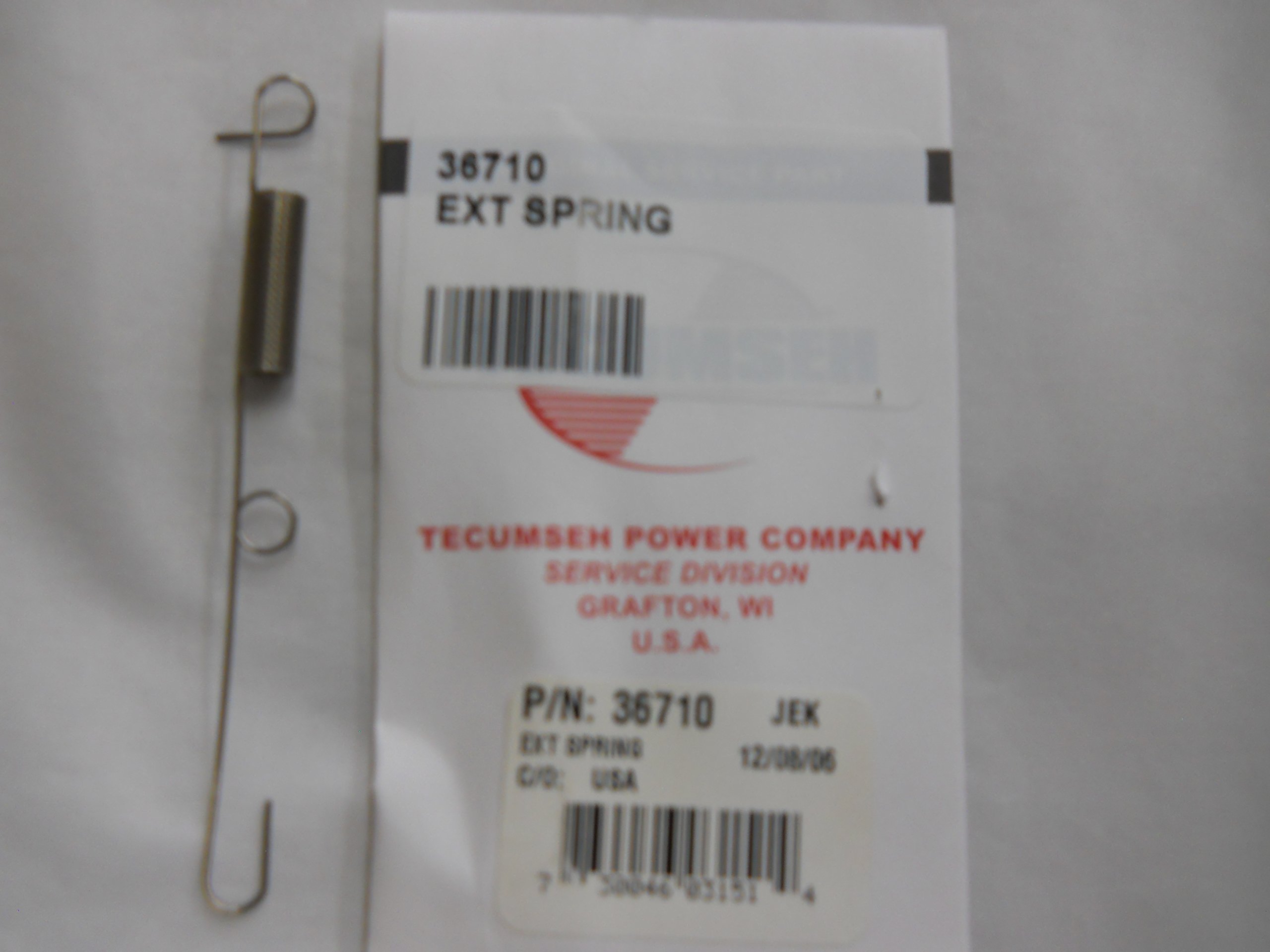 Genuine OEM TECUMSEH PARTS - EXT Spring 36710