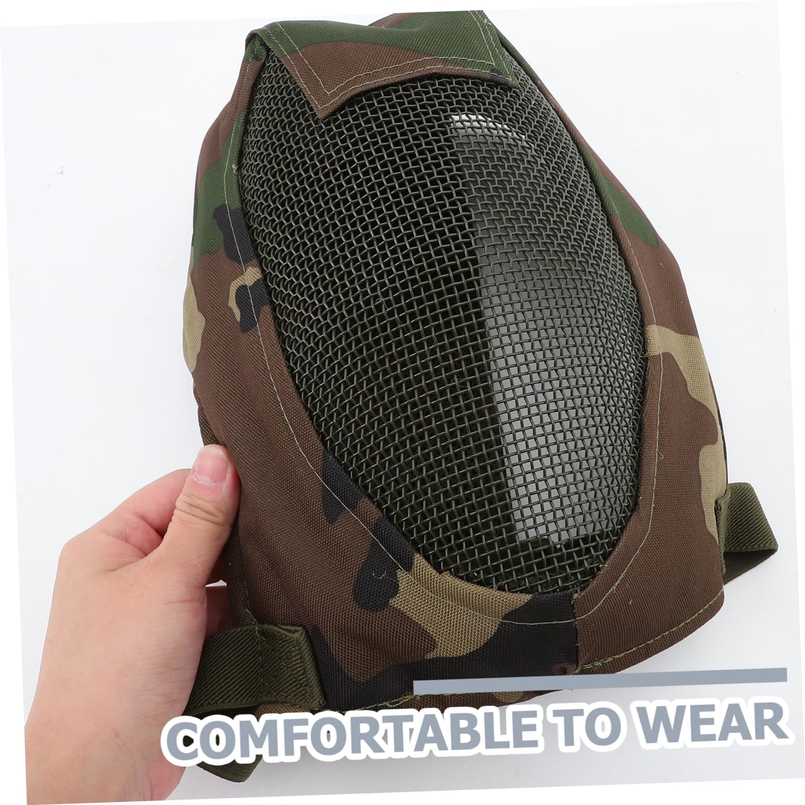 ibasenice High-Impact Resistant Fencing Helmet Breathable Mask Comfortable Oxford Material