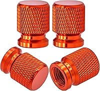 Vista 33 de 4 piezas de tapas de válvula de neumático con estilo púas, cubiertas de válvula de neumático universales de aleación de aluminio a prueba de polvo