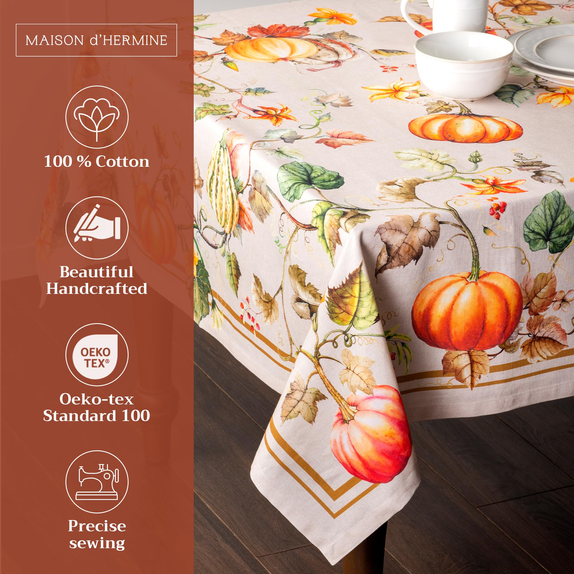 Maison D' Hermine - Paños De Cocina 100% De Algodón, Multiusos, Para Cocina, Vacaciones, Cena, Boda, Baby Shower Y Comedor, Modelo Gourmand, Primavera/verano, Juego De 3