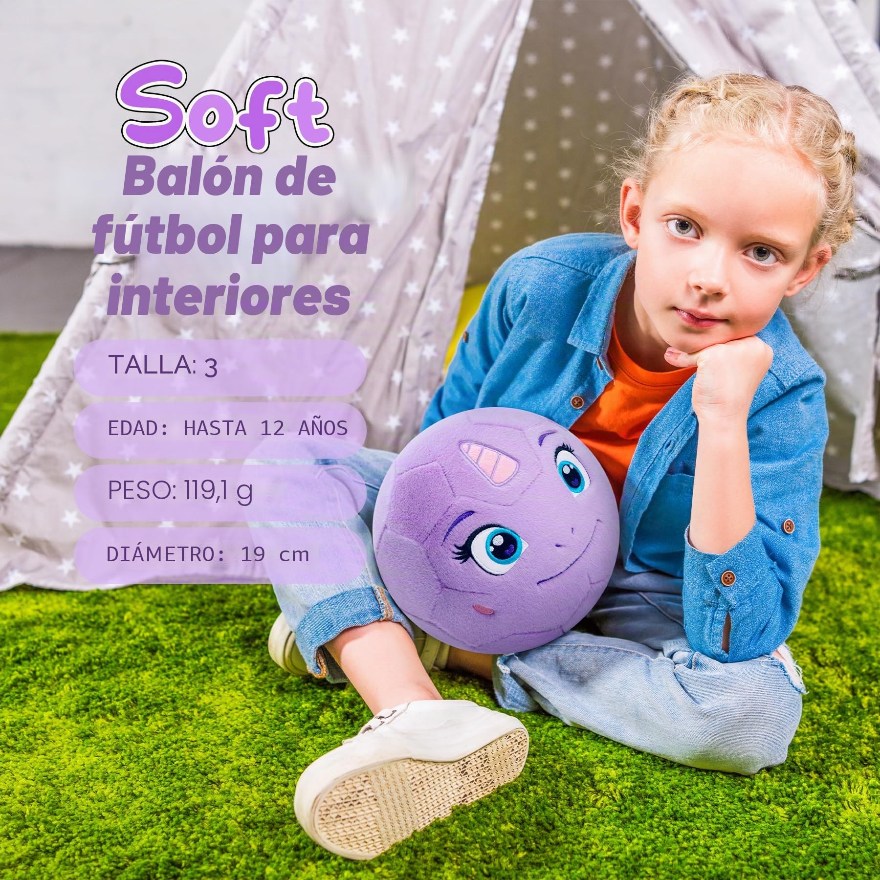 VangeBow Pelotas de fútbol silenciosas para interiores para niños pequeños de 1 a 3 años, inflables, suaves, de peluche, juguetes para niños de 3 a 5 años, regalo de primer cumpleaños