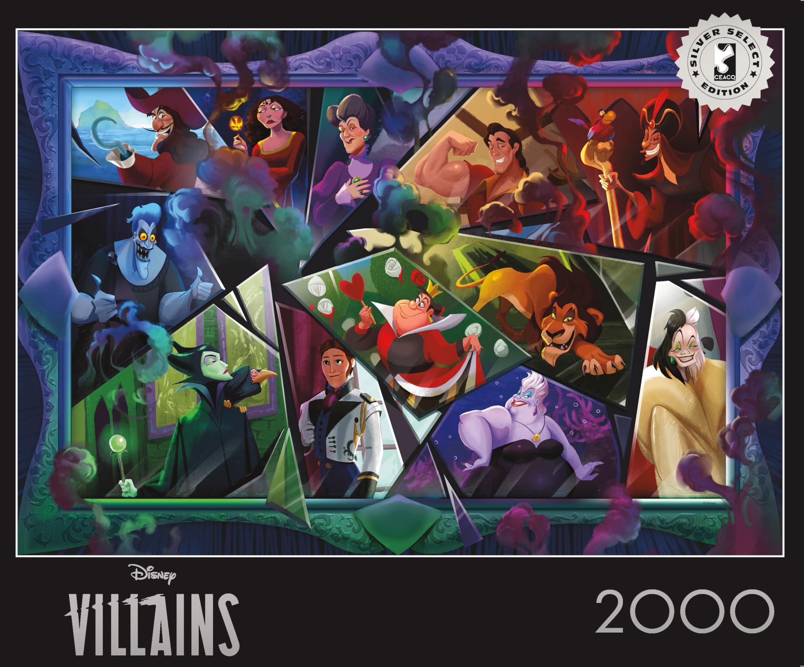 Amazon.com: Ceaco – 2000 Piece Disney Silver Select Villains