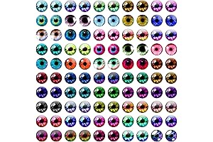 100PCS Handmade Frog Eyes Glass Cabochon For DIY Sculptures Jewelry Projects