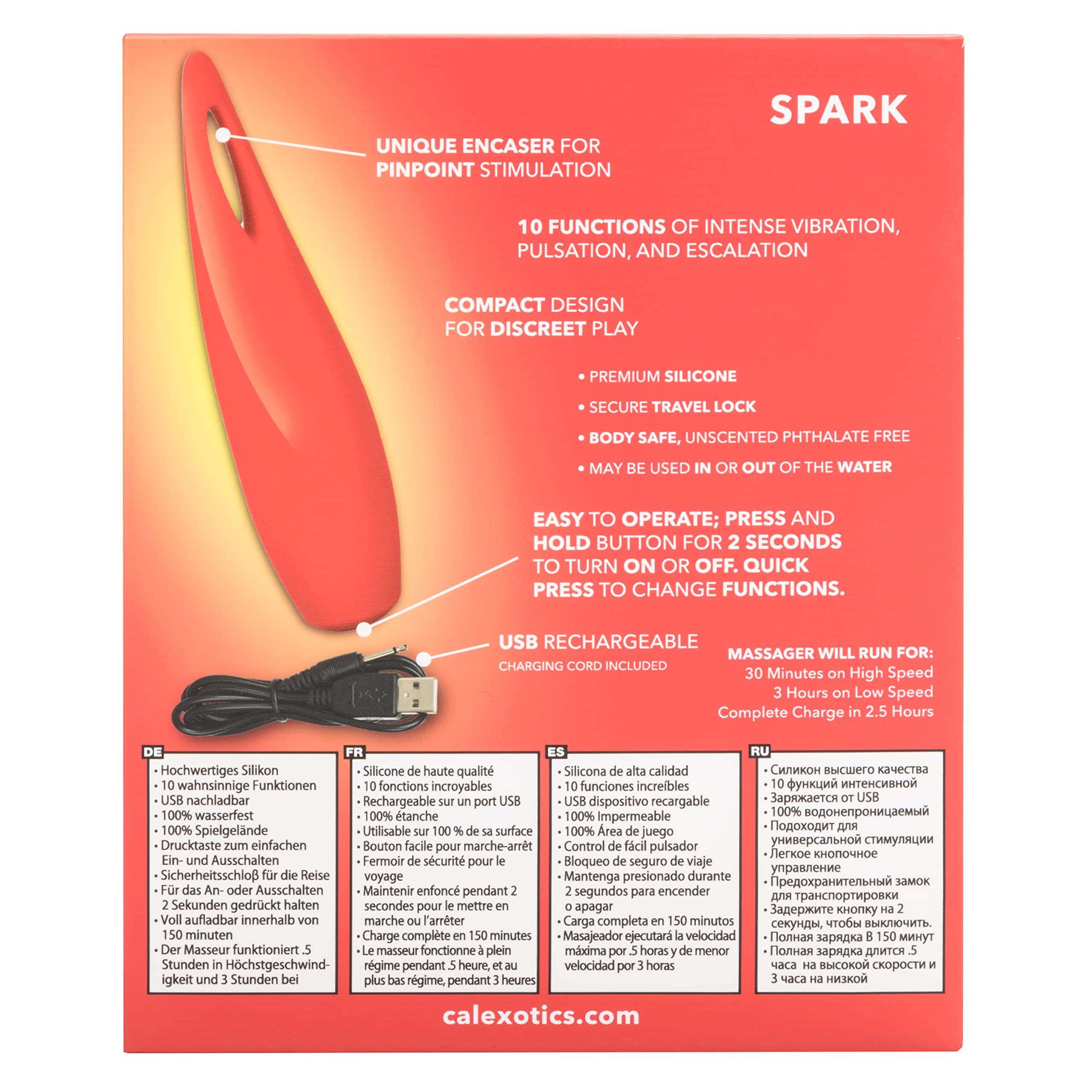 CalExotics COLT - Masturbatore Automatico Simula Pompino 30 Funzioni Vibro