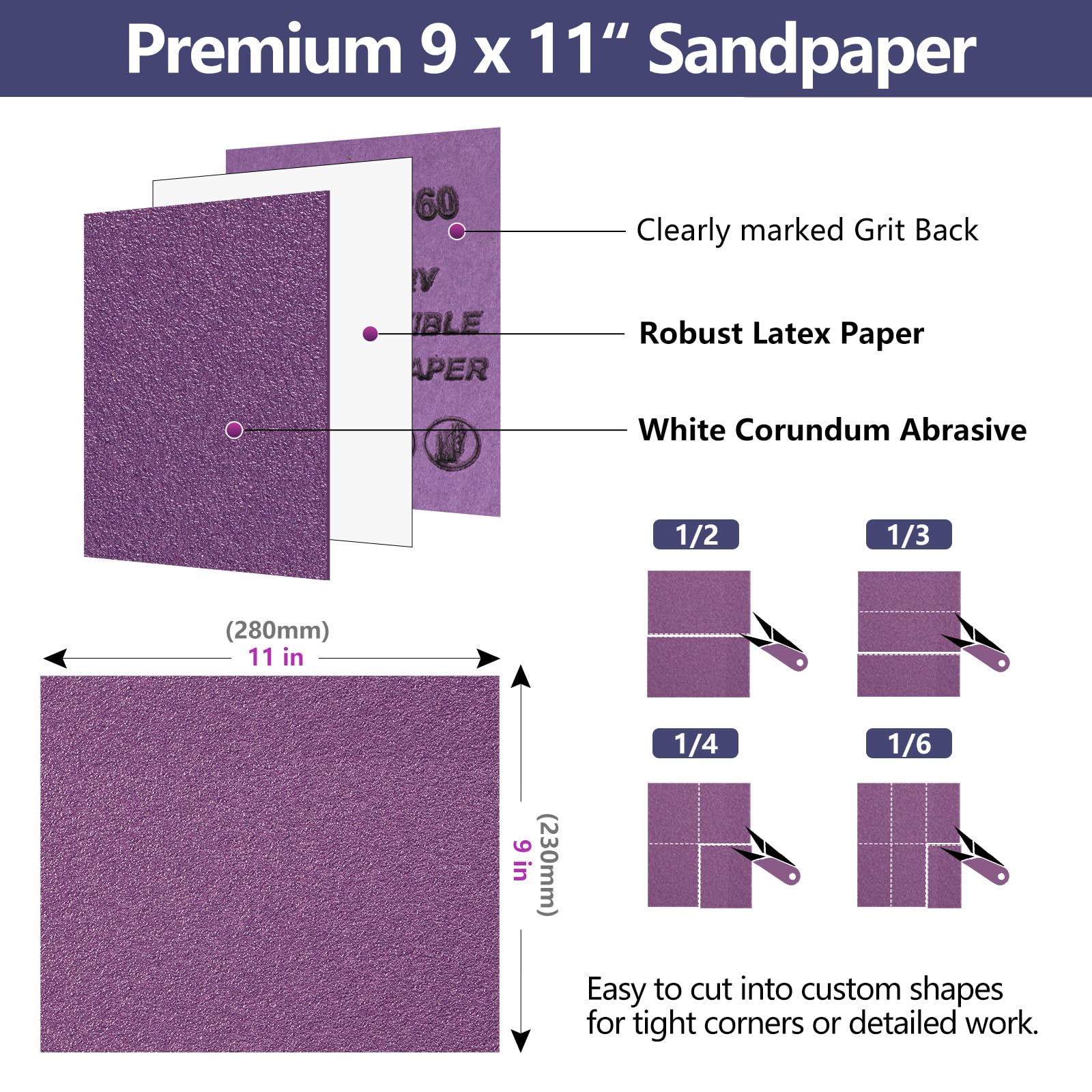 Premium Sandpaper Assortment - 80 to 2000 Grit -2