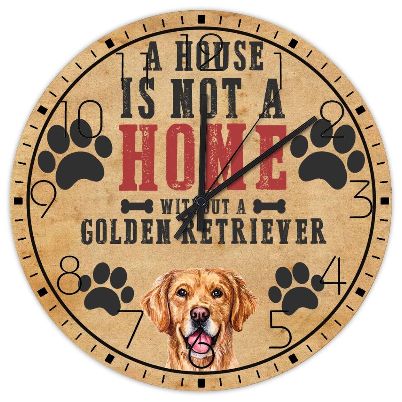 Horloge murale en bois suspendre à piles grand format 38cm pour atelier de création