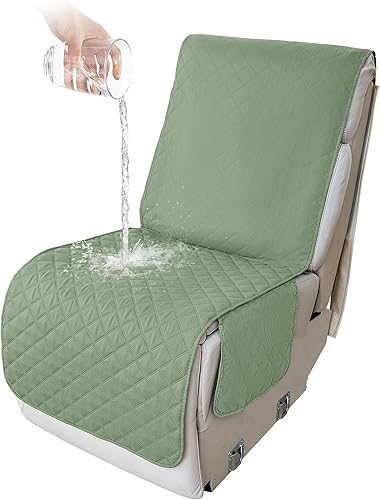 Miniatura 124 de HDCAXKJ 100% Fundas impermeables para sofá seccional reclinable en forma de L, funda de sofá reclinable acolchada lavable, fundas de esquina para