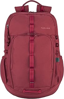 Tucano - Ring Zaino sportivo compatibile con laptop fino a 15.6" e MacBook Pro 16", con spallacci imbottiti e scomparti pe...