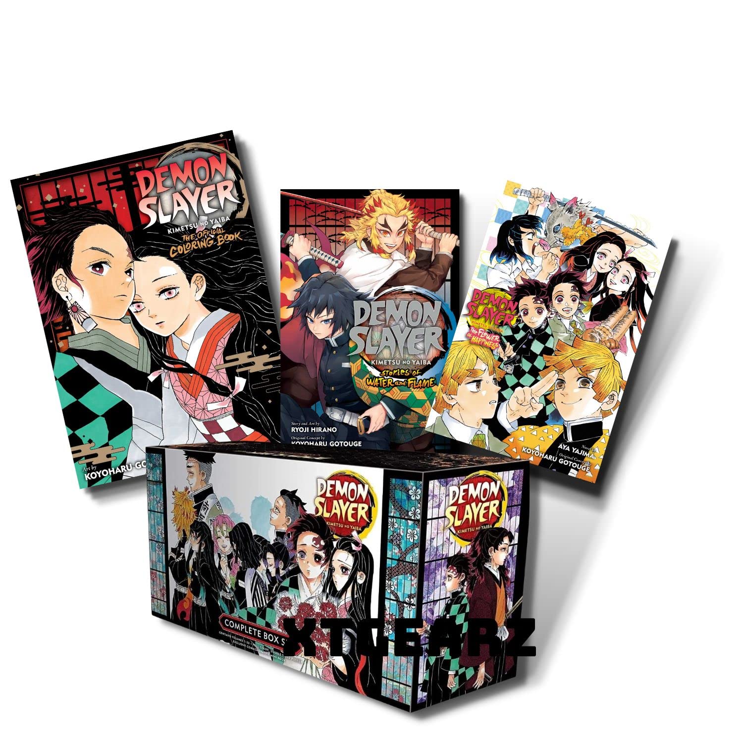 Demon Slayer Box Set With Stories of Water and Flame, The Flower of Happiness & Coloring Book