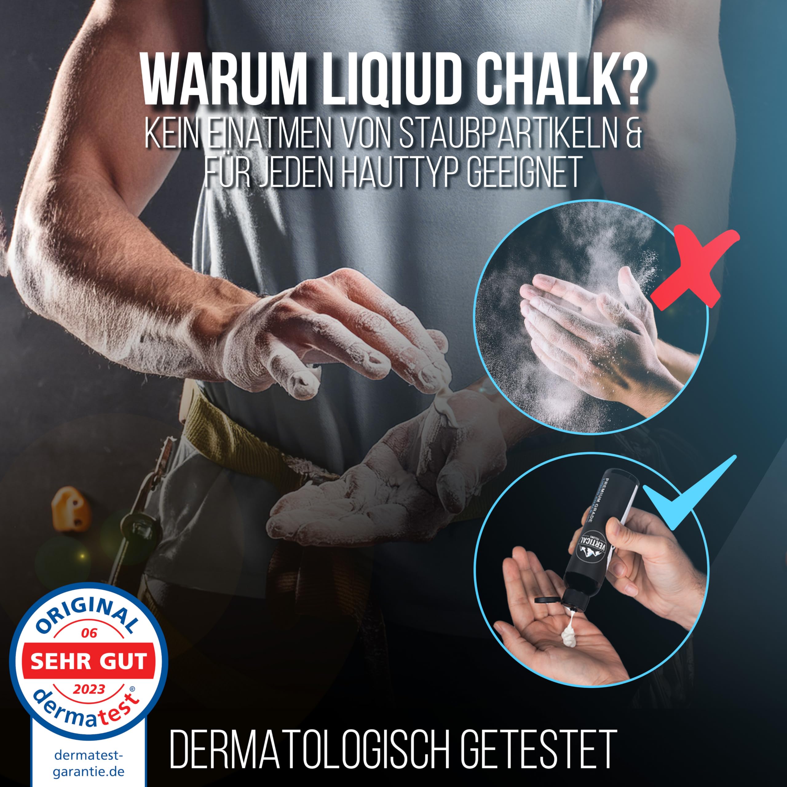 Liquid Chalk – płynna kreda do wspinaczki, wspinaczki, podnoszenia ciężarów, crossfitu, płynnej magnezji do gimnastyki itp.