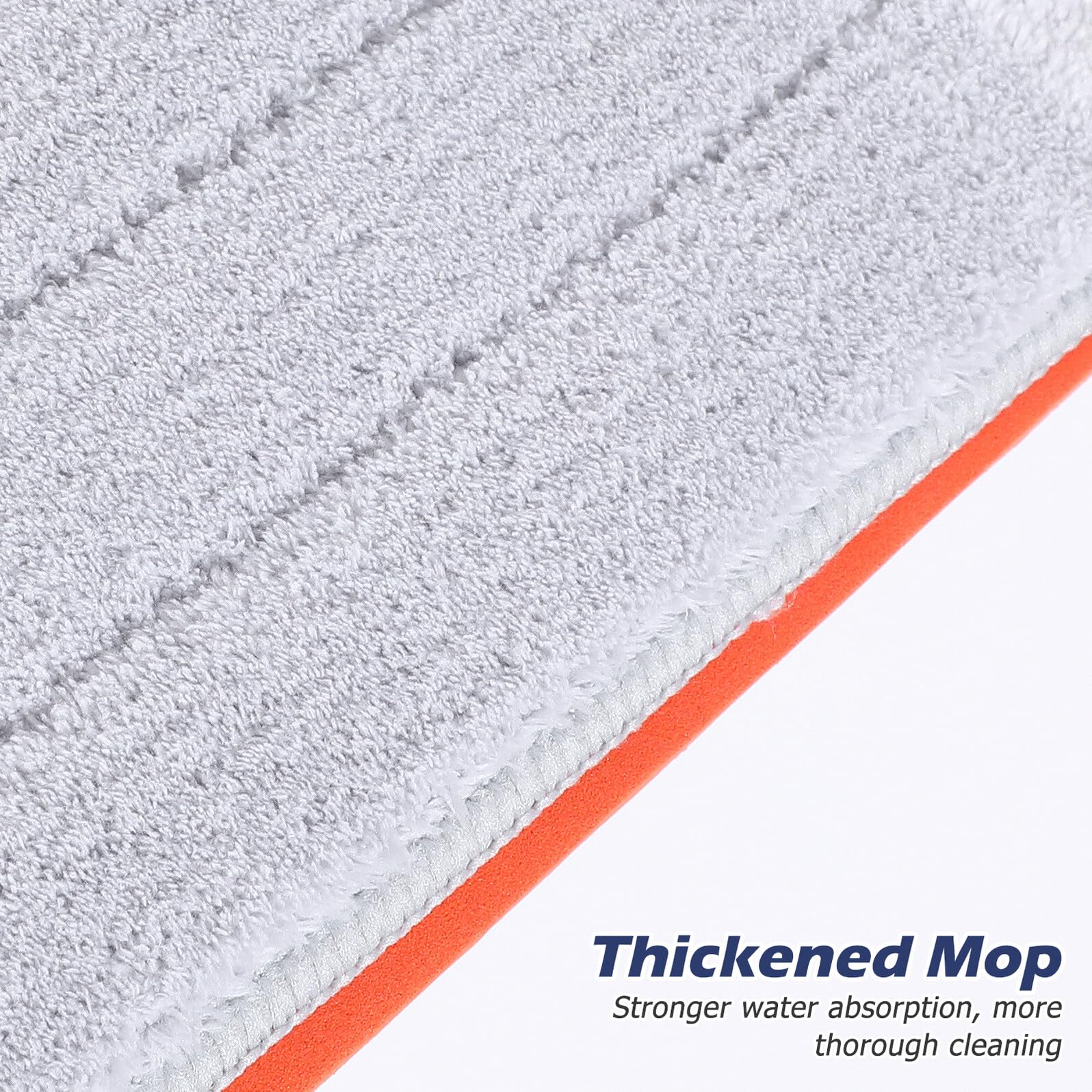YARNOW Trapeador Plano para Piso 6 Almohadillas de Microfibra Absorbente sin Lavado Fácil de Secar y Almacenar para Limpieza Doméstica Rápida