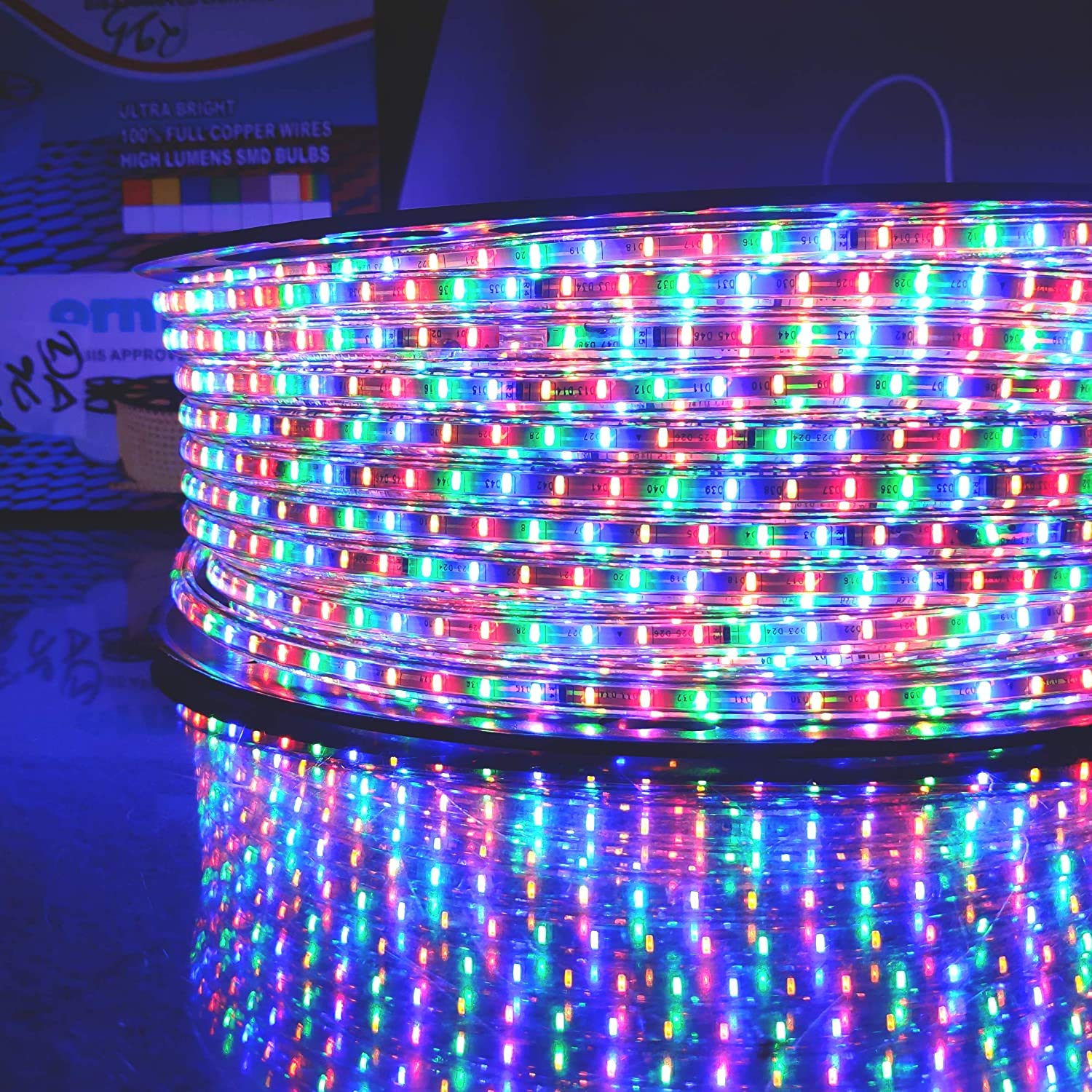 JS ULTRA SYSTEM Led Rope Light,Waterproof Strip Light for Diwali,Home,Festival,Christmas Decoration. (30 Meter, Multi)