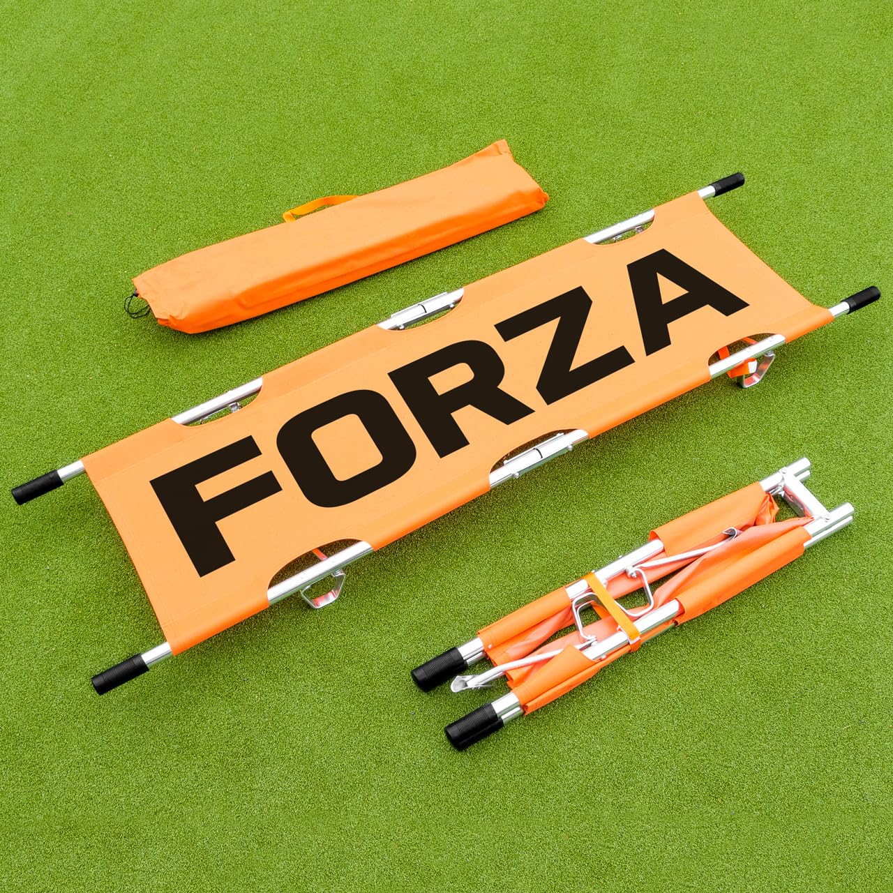 Forza Aluminium Foldable Rescue Stretcher with Carry Bag - Lightweight Emergency Folding Stretcher