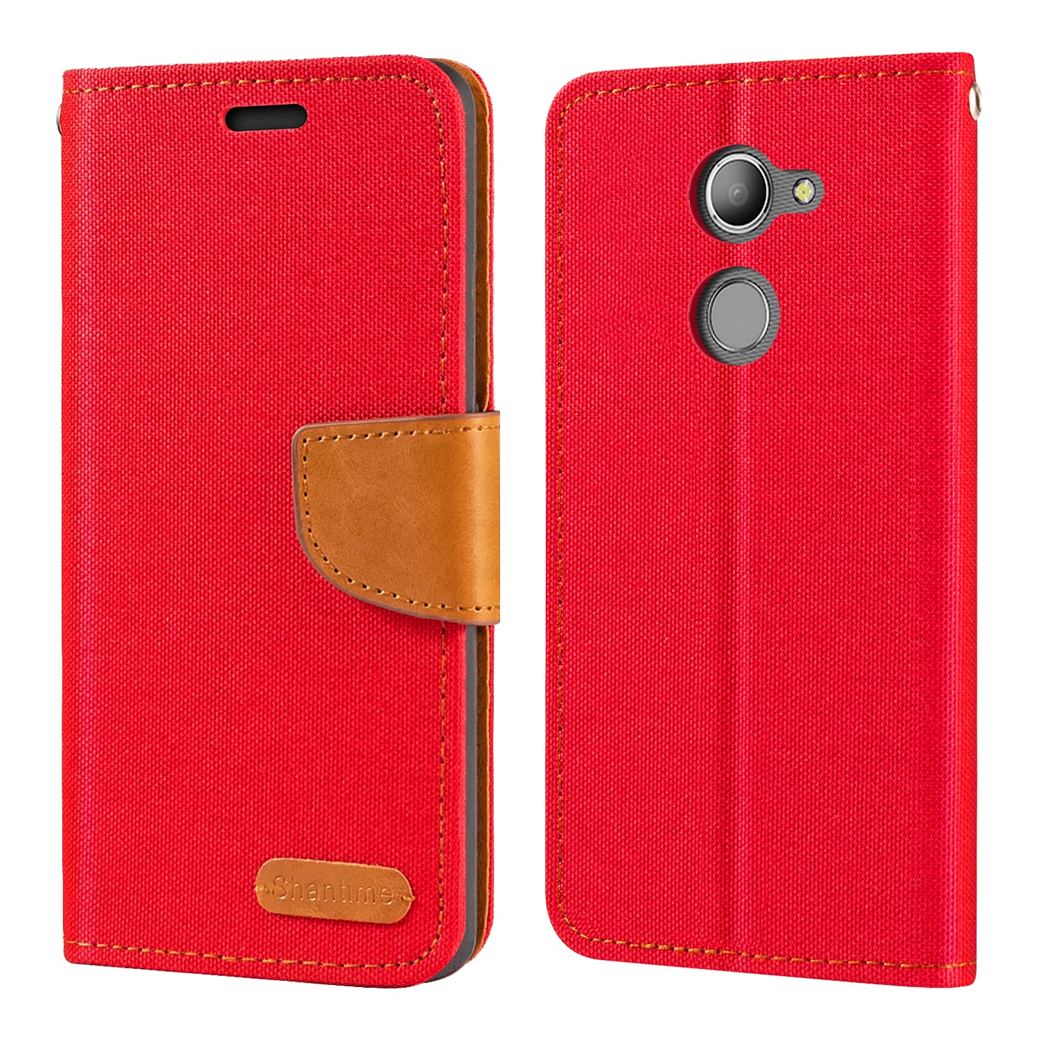 ShantimeVodafone Smart N8 VFD610 Case, Oxford Leather Wallet Case with Soft TPU Back Cover Magnet Flip Case for Vodafone Smart N8 VFD610