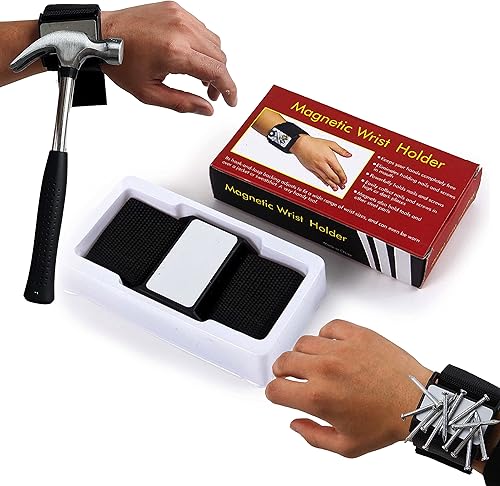 Muñequera magnética, regalos para padres, maridos, hermanos y novios, cinturón de herramientas con imanes fuertes para sujetar