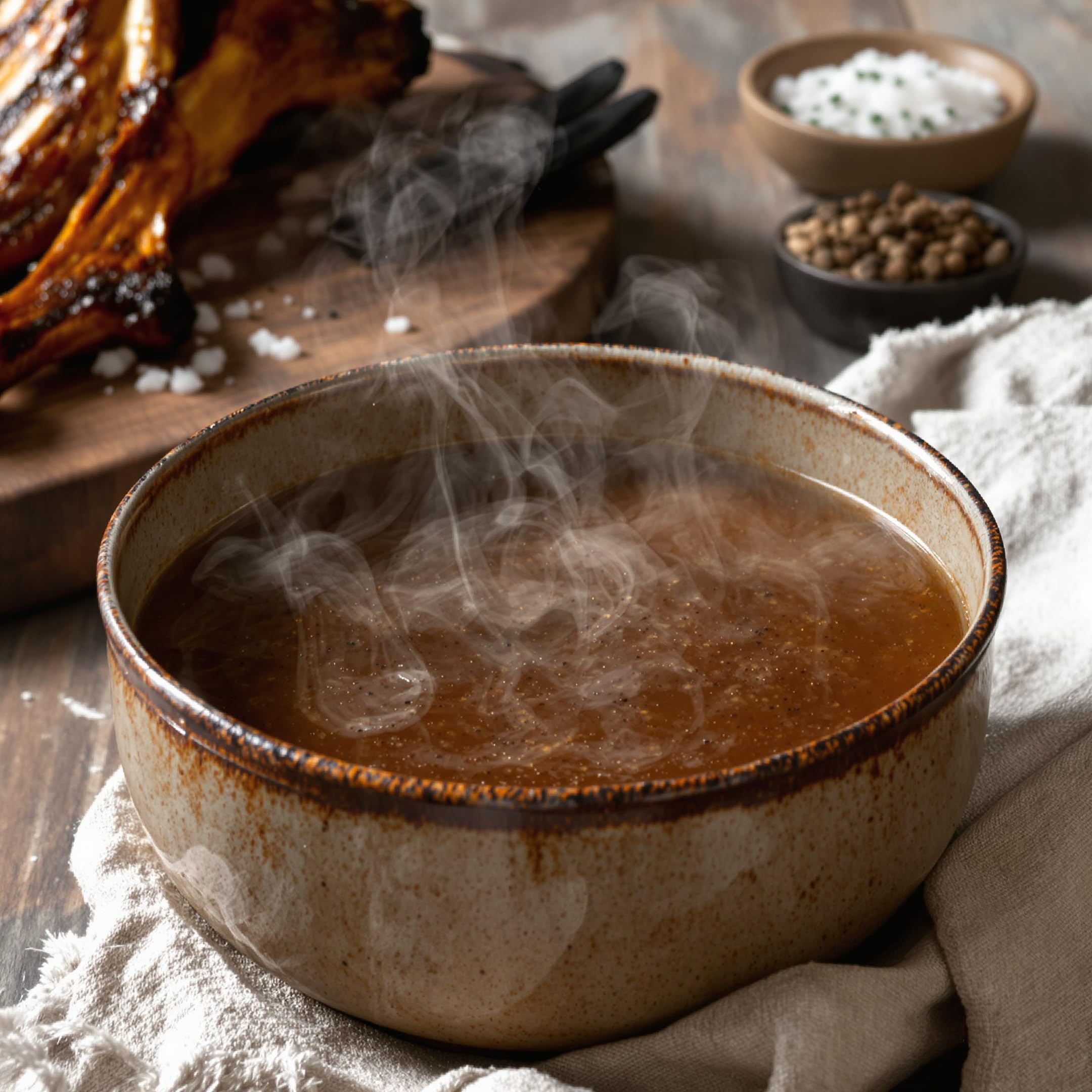 Grizzly Foods Brodo di ossa di manzo biologico (6 x 500 ml) - 25 g di collagene per bicchiere - Cotto per 72 ore - 100% naturale - Senza zucchero, senza additivi - Nutrienti preziosi - Bone Broth
