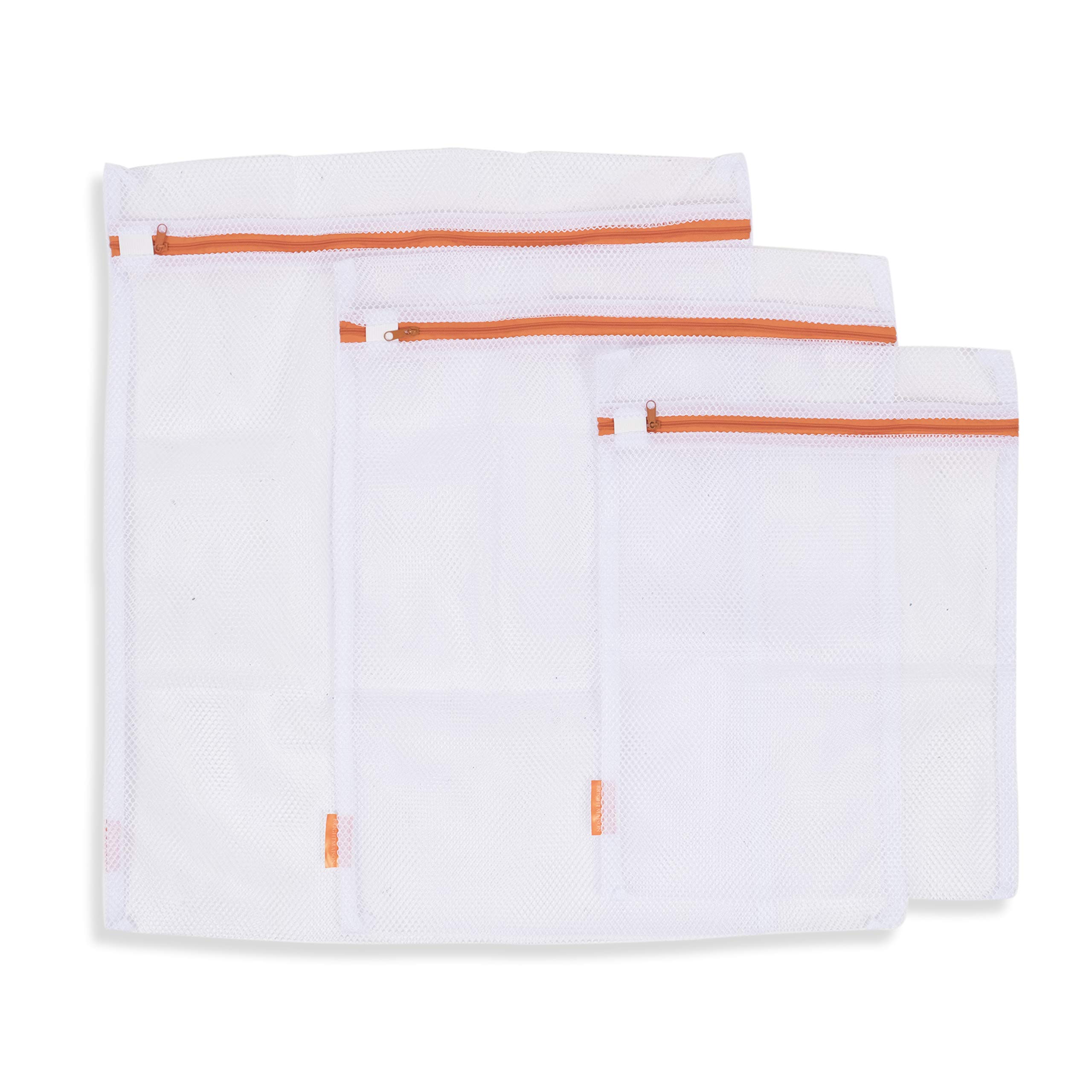 Premium-Quality Breathable Micro Mesh Fabric Lingerie Delicates Bra Underwear Hosiery Washing Bags White Set of 3.-image-48