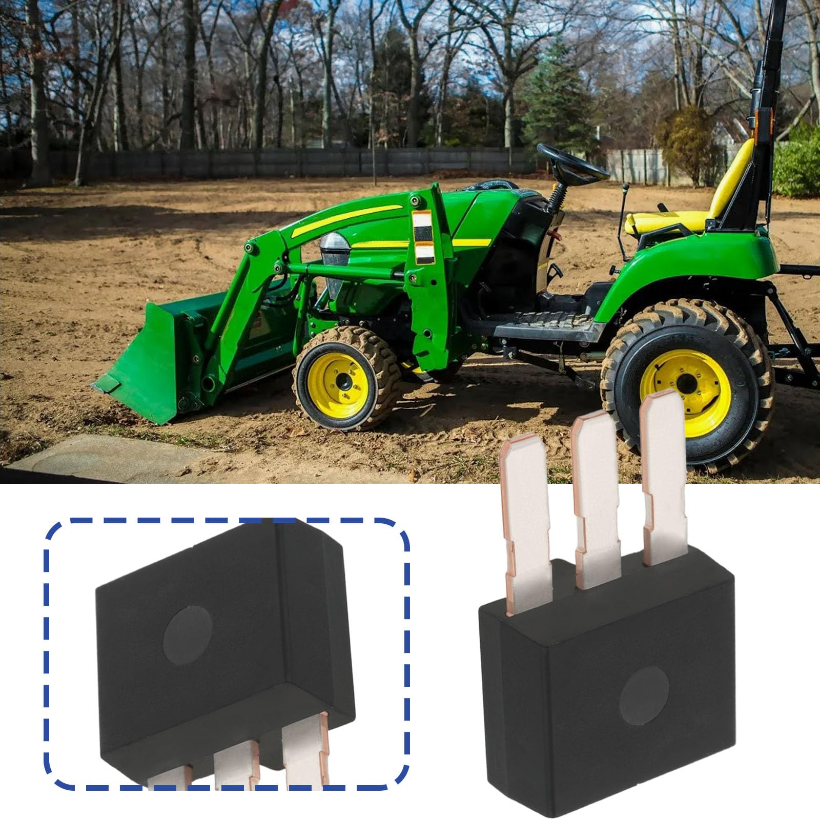 OTOTEC 1PC Compact Utility Tractor 1.5 Amp Diode LVU804171 Replacement Part Compatible with John Deere 2305 2320 2520 2720 4005 Compact Utility Tractor - Image 4