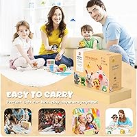 Vista 5 de Kit de arcilla seca al aire - Plastilina para modelar para niños con herramientas de escultura y tutorial, ultra ligera y suave, segura y no tóxica