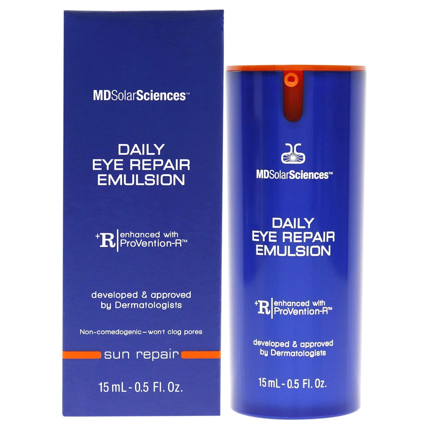MDSolarSciences Daily Eye Repair Emulsion Collagen Peptides + Antioxidants Help Repair Soothe and Restore Skin's Firmness Elasticity, 0.5 Fl Oz : Beauty & Personal Care