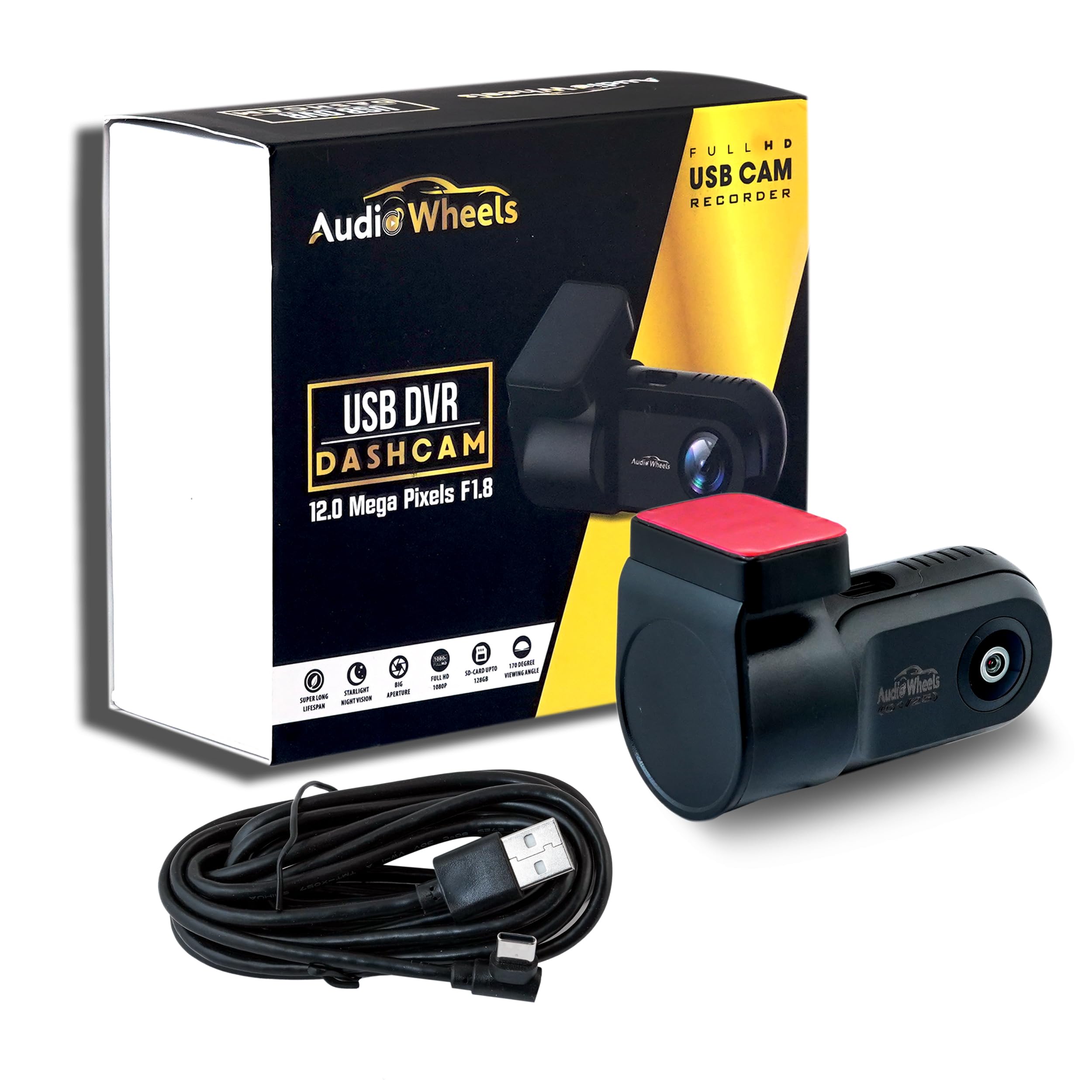 USB Mega Pixels12.0M Full HD Camera Recorder with 5V 0.4A,720p Video, 30 FPS, High-Sensitivity Low-Light CMOS Sensor, MIC Support, TF Card Storage Upto 128GB,Android Navigation.-image-24