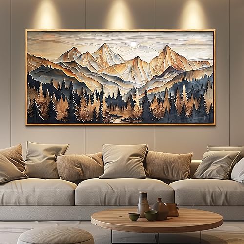 QIYILEXWART Lienzo de cultivo de madera para pared de sala de estar, decoración de pared para dormitorio, oficina, decoración de pared, pintura de