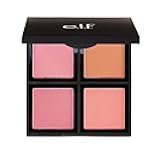 Cosmetics Powder Blush Palette, Four Blush Shades for Beautiful, Long-Lasting Pigment, Light