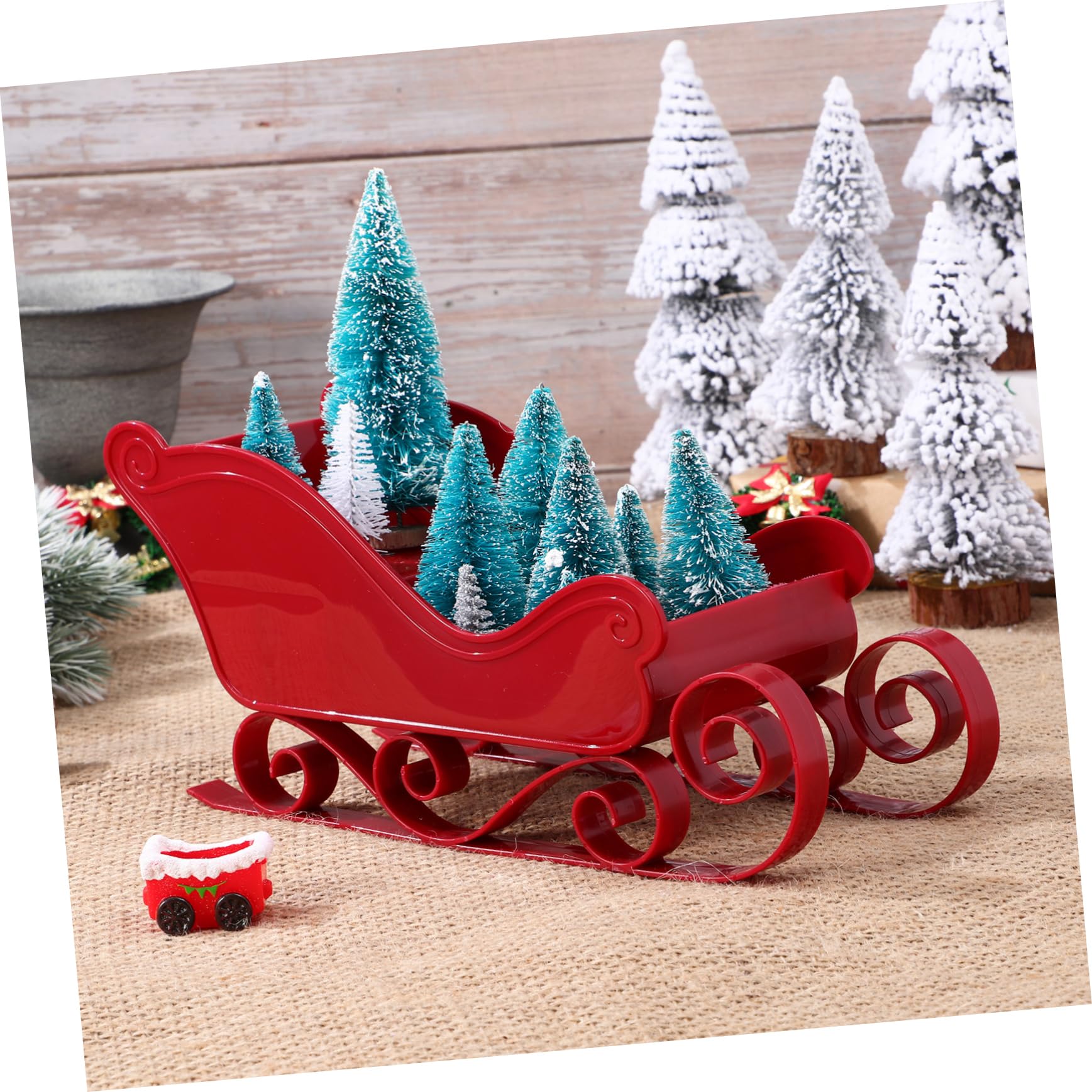 Alipis 3 Series Adornos Navideños De Miniatura Decoración De De Navidad para Mesas Y Oficinas Centro De Mesa Festivo con Diseño Elegante Y Detallada 2 Piezas X 3