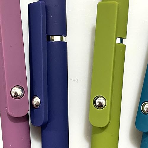 Miniatura 8 de sencoo Paquete de 5 bolígrafos de gel azul borrables de punta fina, retráctiles, bolígrafos de punta fina de 0.020 in, bolígrafos de escritura