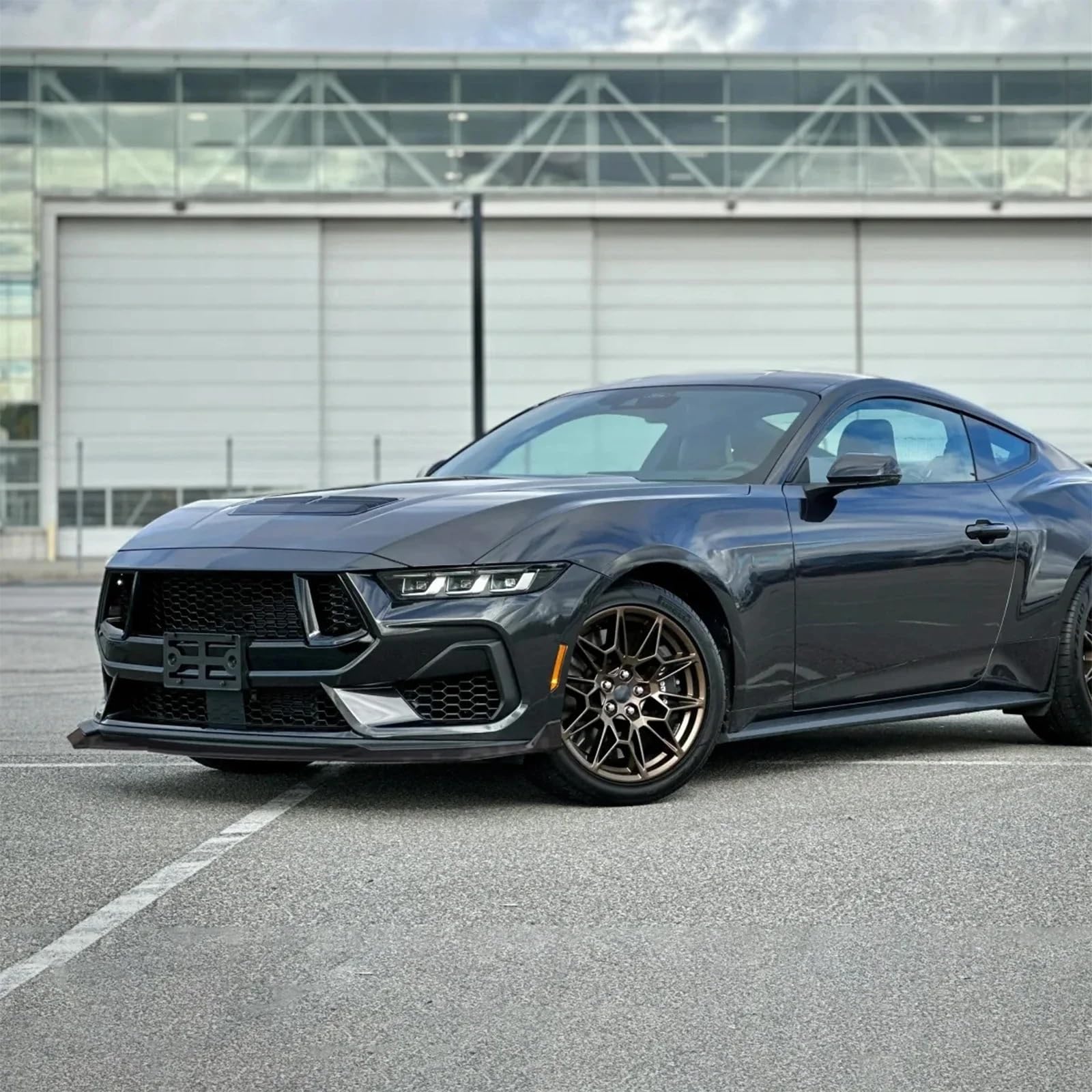 Uniwersalny spoiler Do Ford Mustang S650 GT Ecoboost | 2024-2025 Włókno węglowe Przedni Dokładka przedniego zderzaka