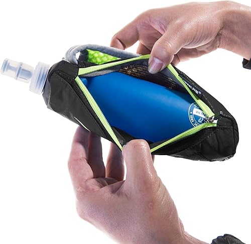 Miniatura 4 de LERMX Quick Grip Chill - Botella de agua suave de mano de 17 onzas (17 onzas, negro)