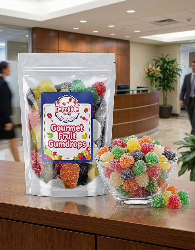 Gourmet Gumdrop Candy Assortment - 2 lb de dulces frutales miniatura 6