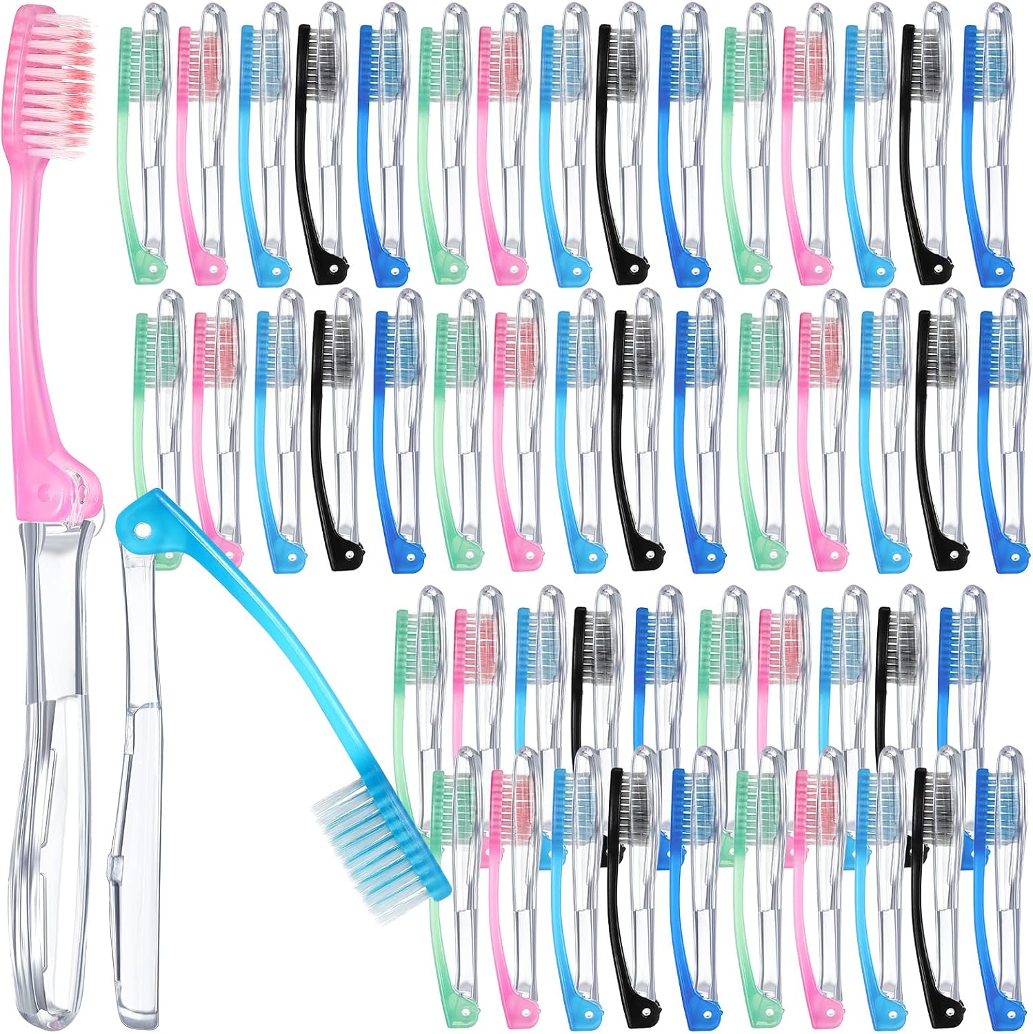 Irenare 200 Pcs Travel Toothbrush Kit Individually Wrapped