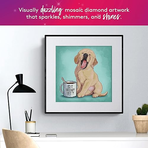 Miniatura 3 de DIAMOND ART CLUB is IT Friday Yet? Kit de pintura de diamantes, 13" x 13" (33 cm x 33 cm)