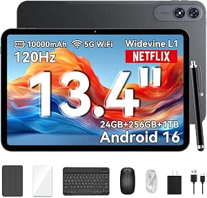 8 Best Premium 13-Inch Tablets of 2026 for Power Users 8 13.4 inch Android 16 Tablet with Keyboard and Accessories
