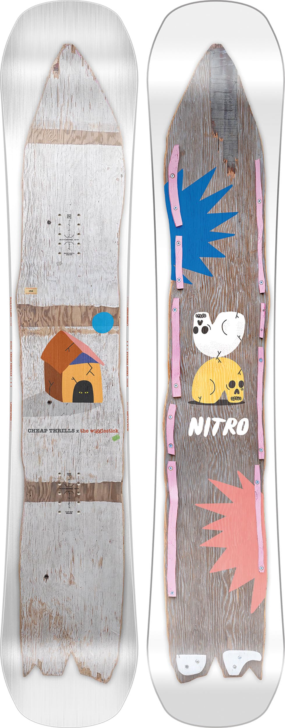 Amazon.com : Nitro Cheap Thrills Men's Park Snowboard, 152cm MY24