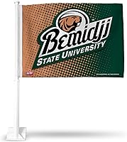 Vista 78 de Rico Industries Bandera de coche de doble cara de la NCAA, gran accesorio para automóvil