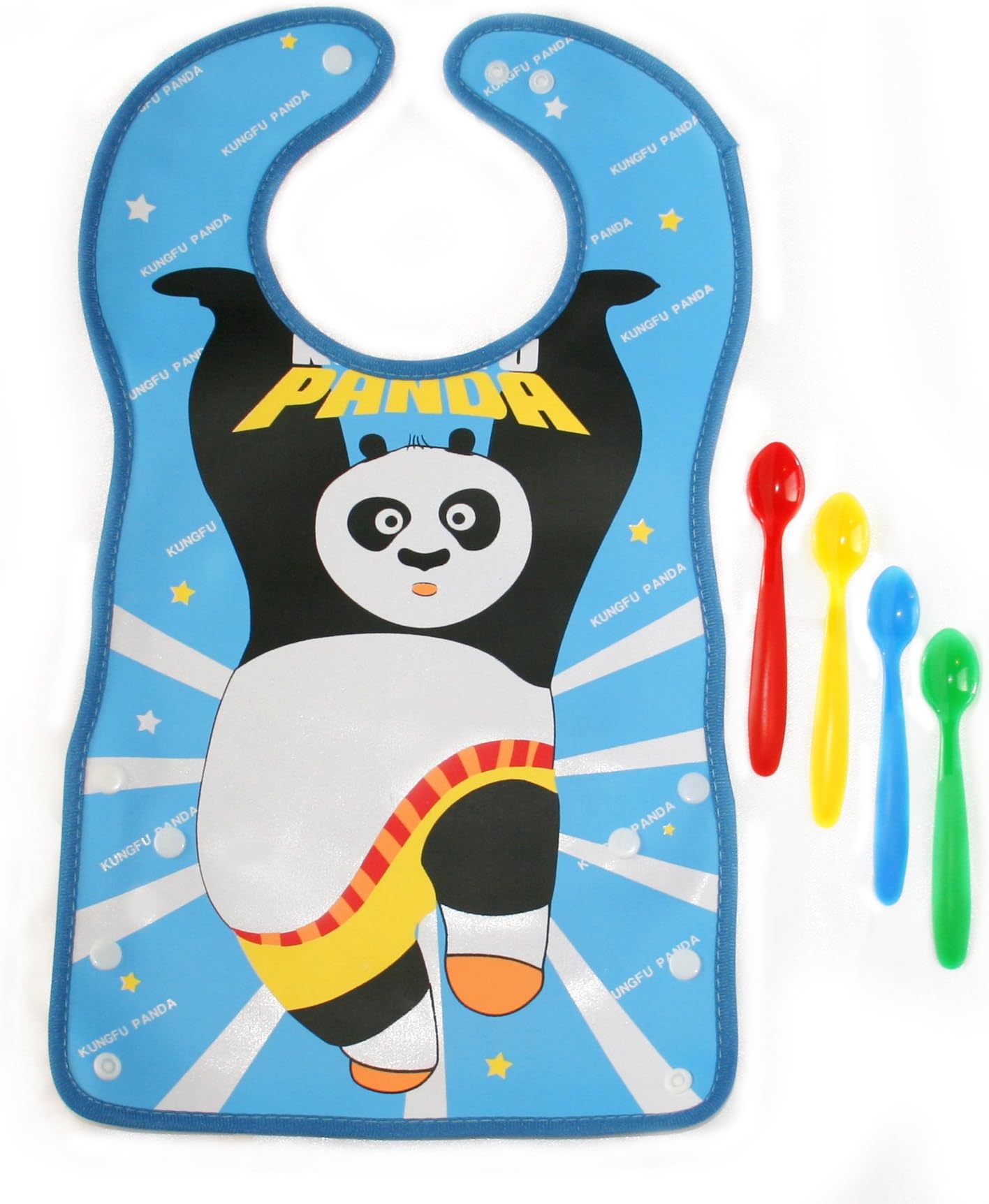 Little Squats- Kung Fu Panda Bib and Spoon Set