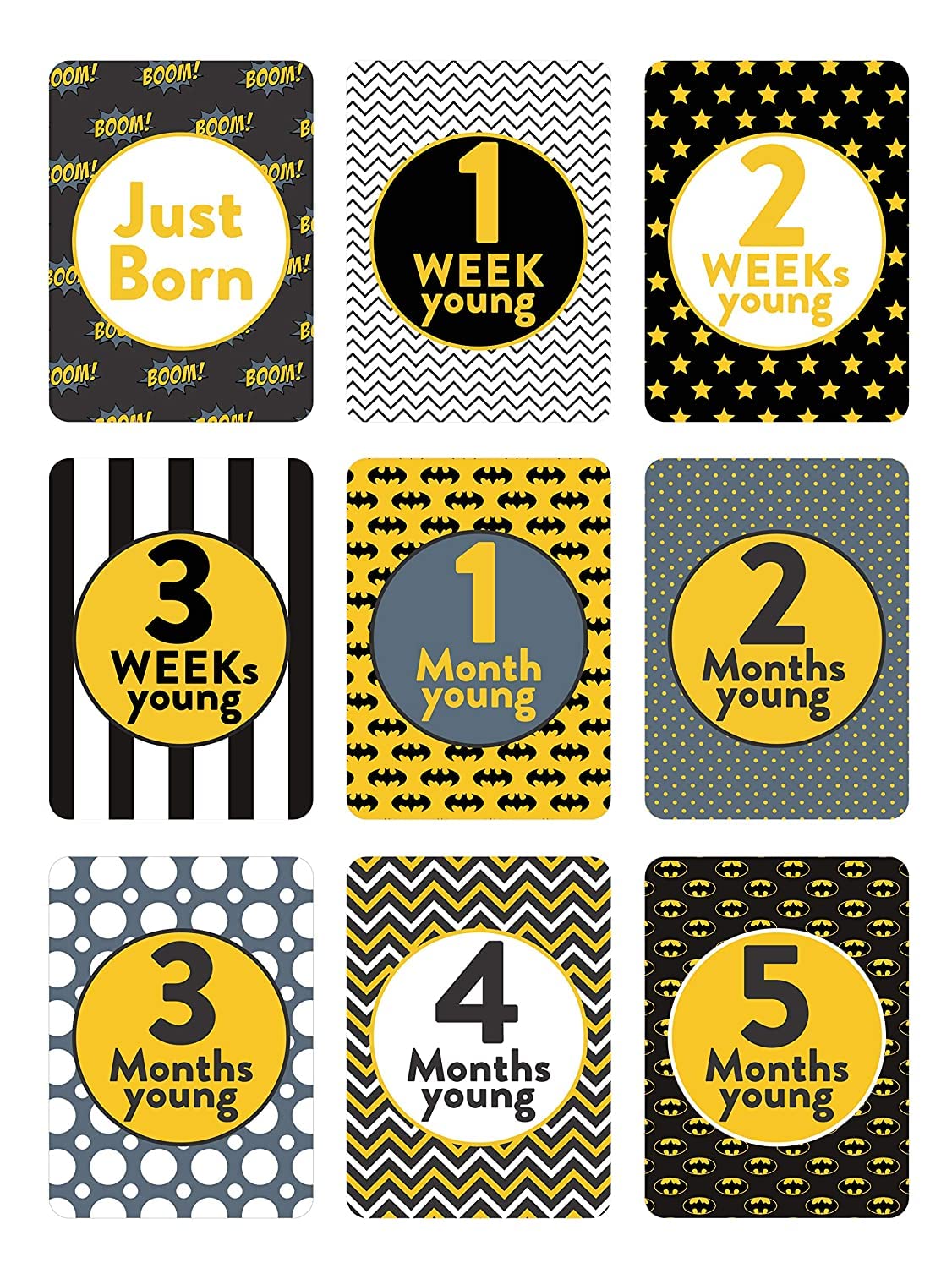SVM CRAFT® Baby Milestone Cards (Pack of 27) Newborn Baby Monthly Age Milestone Cards, Baby Monthly Milestone Card, Record 0-12 Months Growth and Other Milestones Cards,-image-7