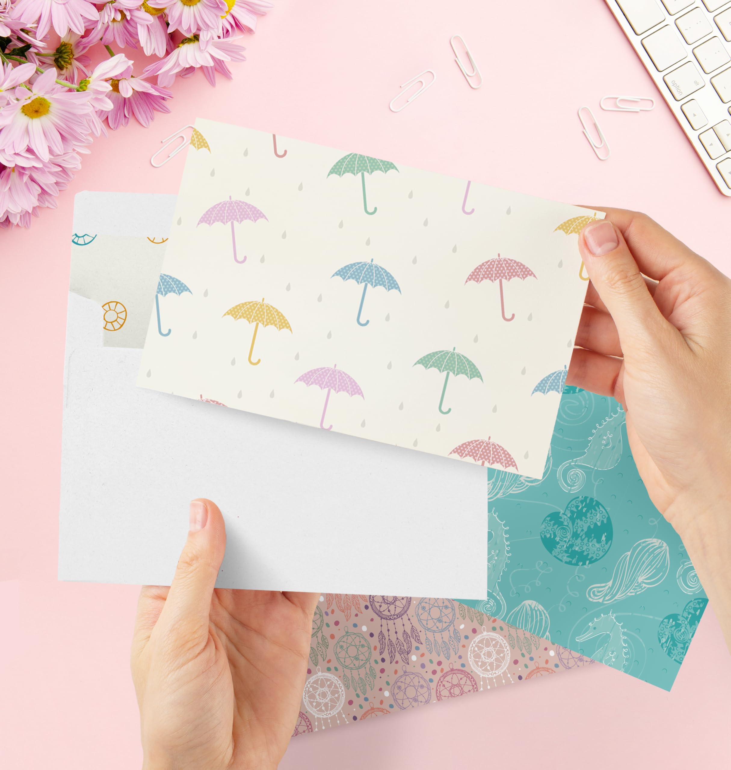 Paquete de 24 tarjetas de felicitación en blanco para todas las ocasiones, tarjetas de felicitación en caja de 4 x 6 pulgadas con sobres autoadhesivos, 24 diseños únicos, sin repeticiones