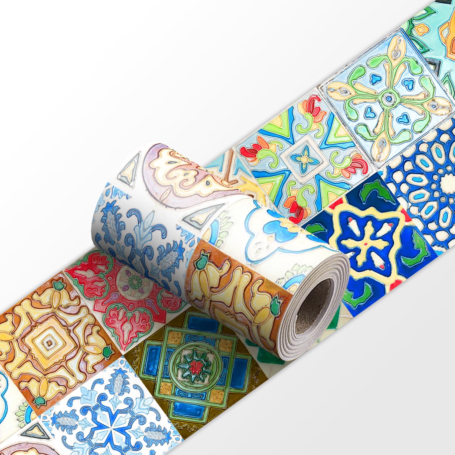 VisitRyl self Adhesive Wallpaper Border wall Tiles Decorative, Peel and Stick wall Border Bathroom Stickers YX-284 10 * 240cm