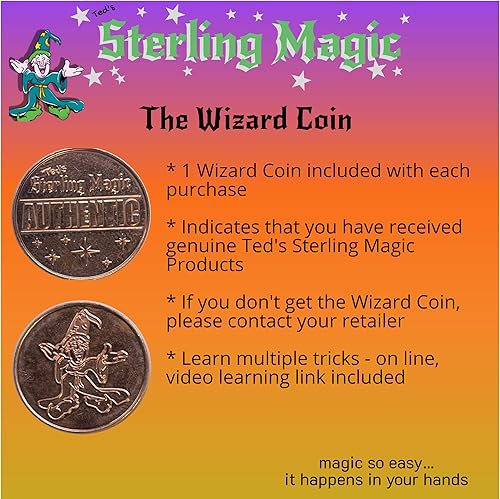 Miniatura 3 de Ted's Sterling Magic Kit de truco de bicicleta unidireccional con cartas cortas adicionales, corazones traseros azules (ocho)